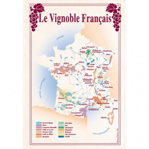 Essuie verres - Le vignoble français