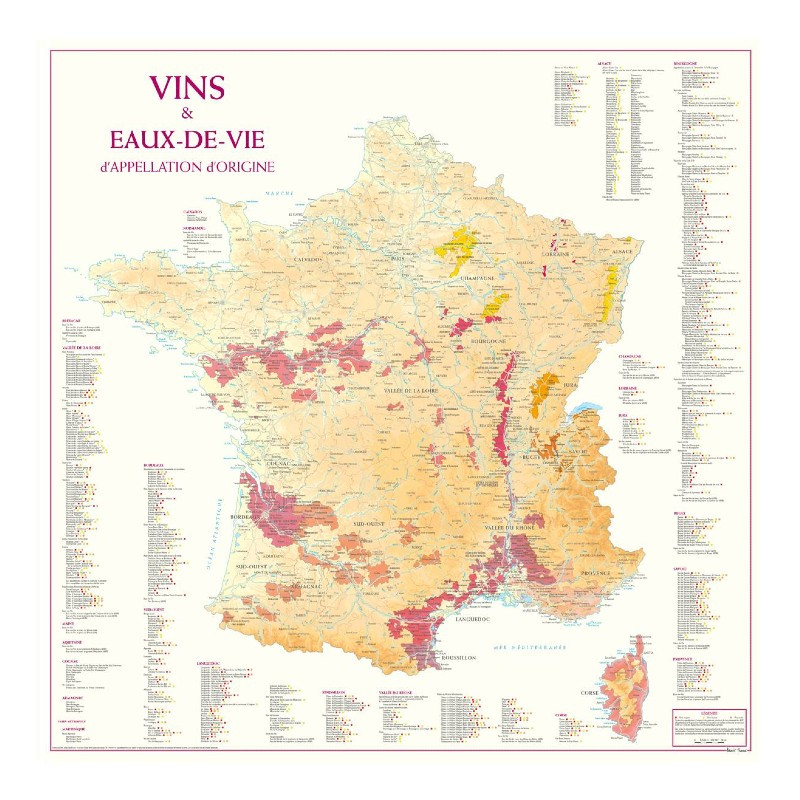 Carte de France des vins