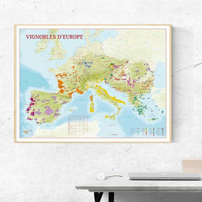 Carte du Vignoble d'Europe - Présentation