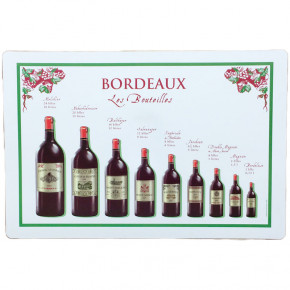 Set plastique bouteilles de Bordeaux