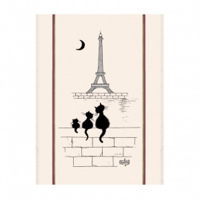 Torchon Chat Tour Eiffel