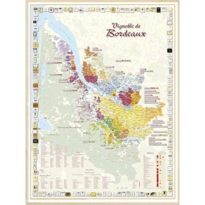 Carte du Vignoble de Bordeaux (poster)