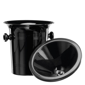 Crachoir acrylique noir 3 litres